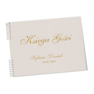 Księga Gości Pastel Gold ZSPG2