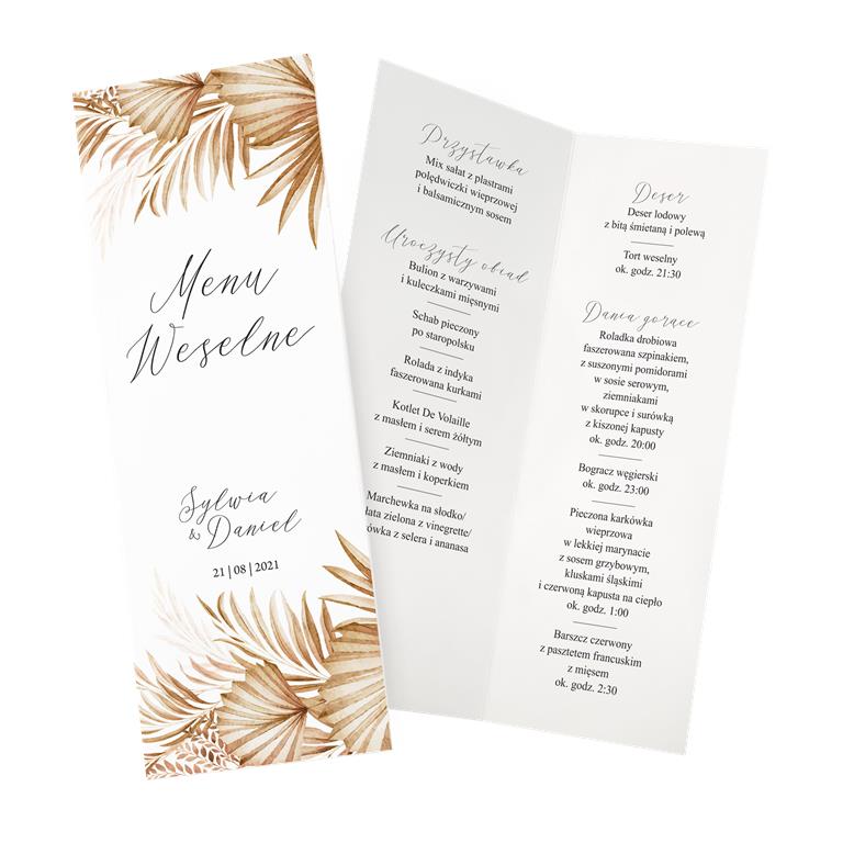 Menu weselne Nature ZSNT4