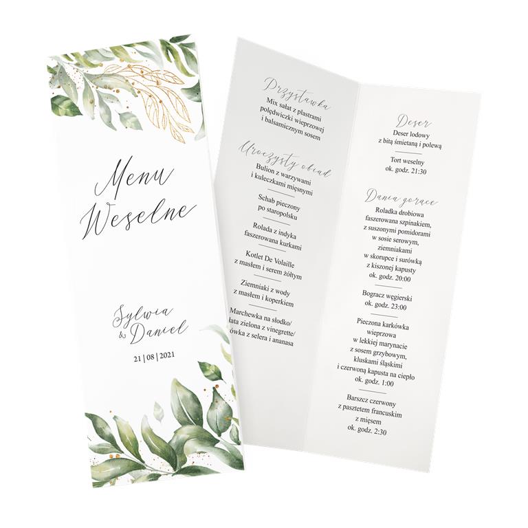 Menu weselne Nature ZSNT7
