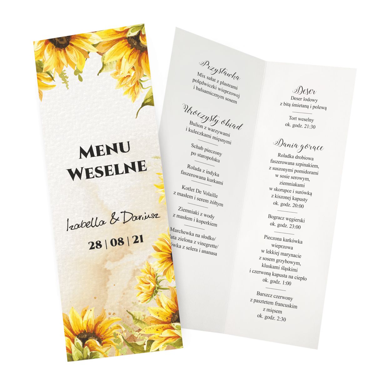 Menu weselne Nel ZSPN20b ZSKN20b