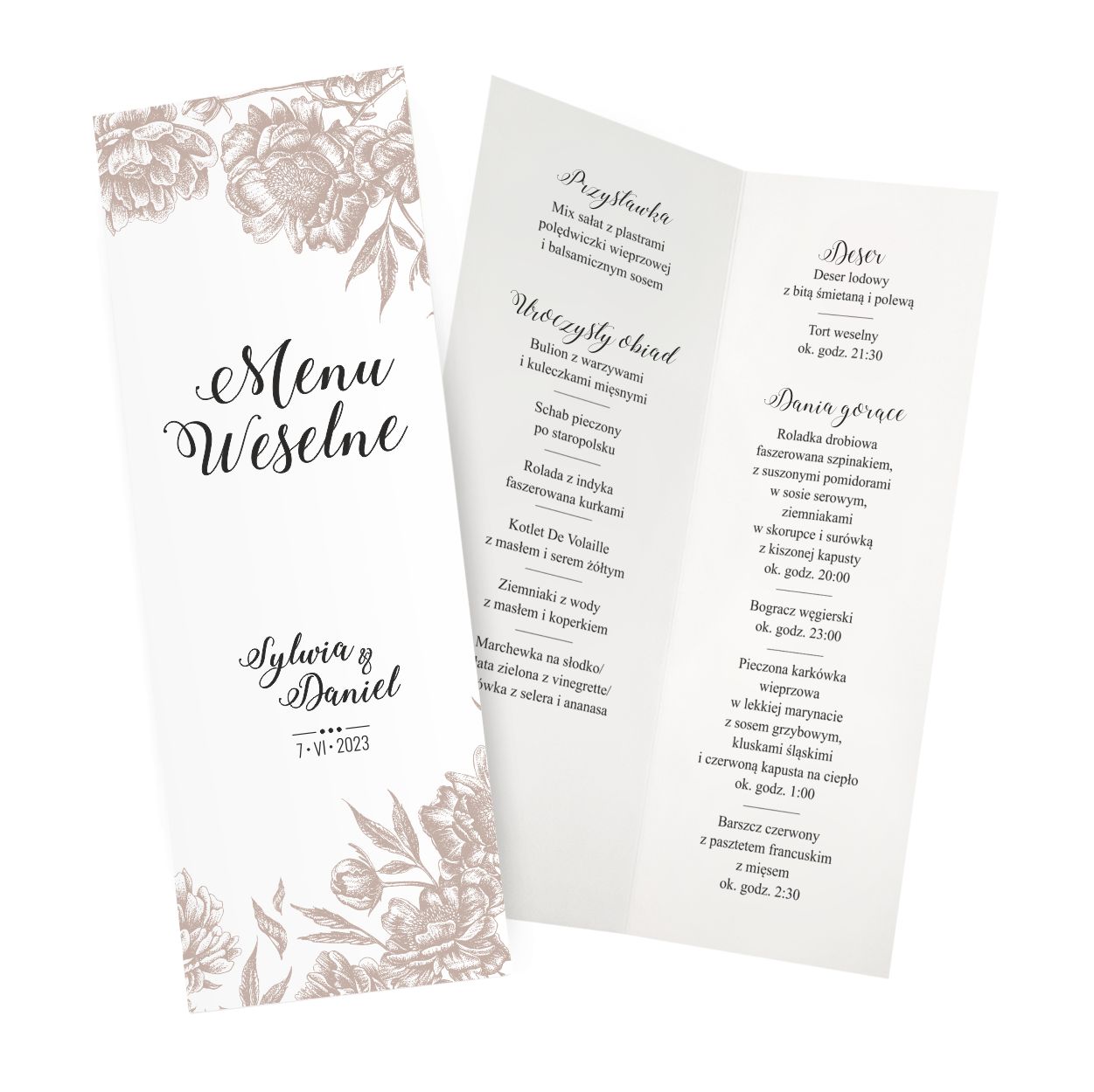 Menu weselne Nel ZSPN3 ZSKN3