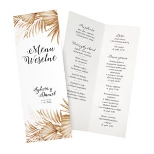 Menu weselne Nel ZSPN4 ZSKN4